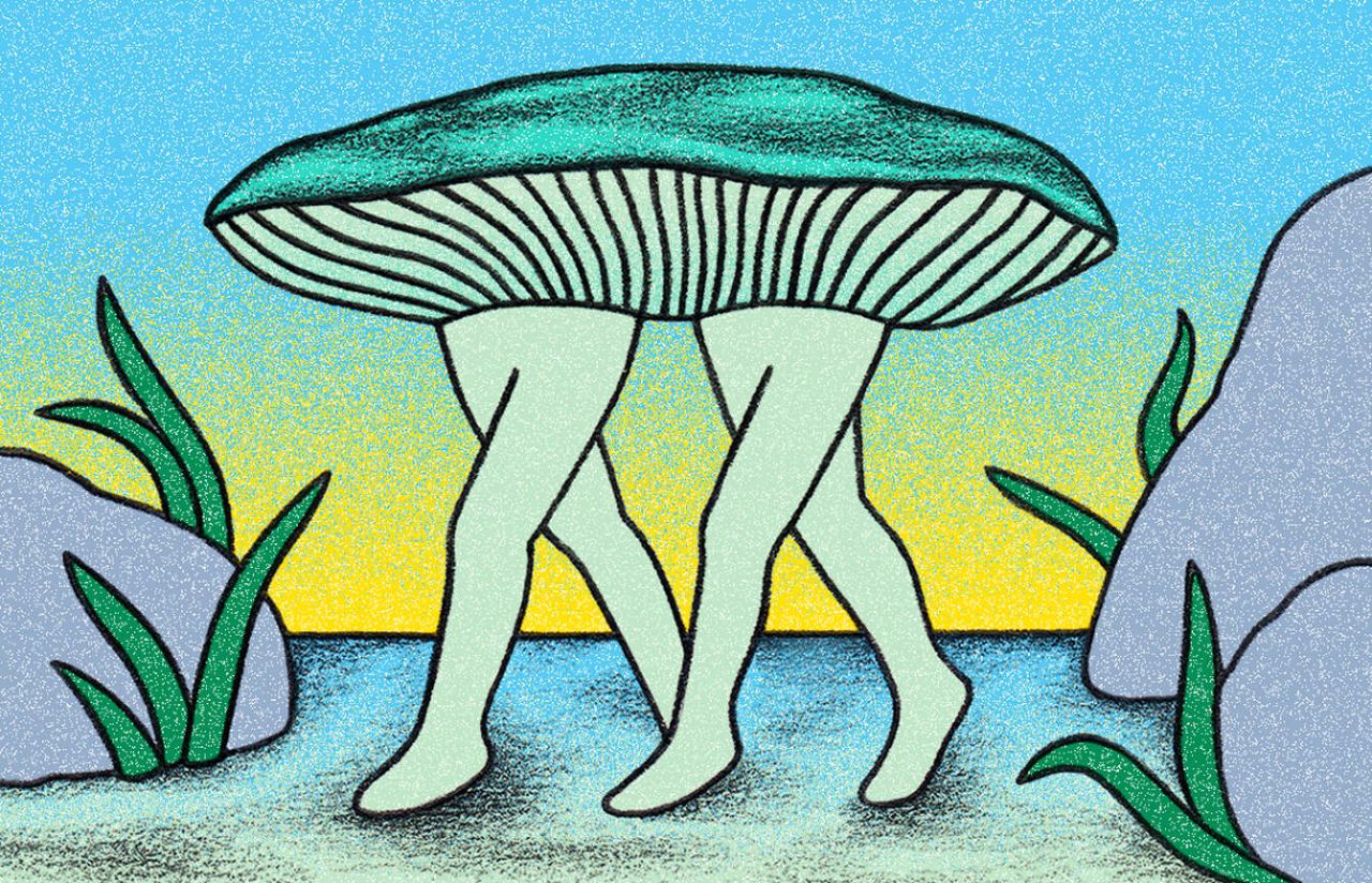 Linda Merad se sumerge en un océano al revés para Hermès